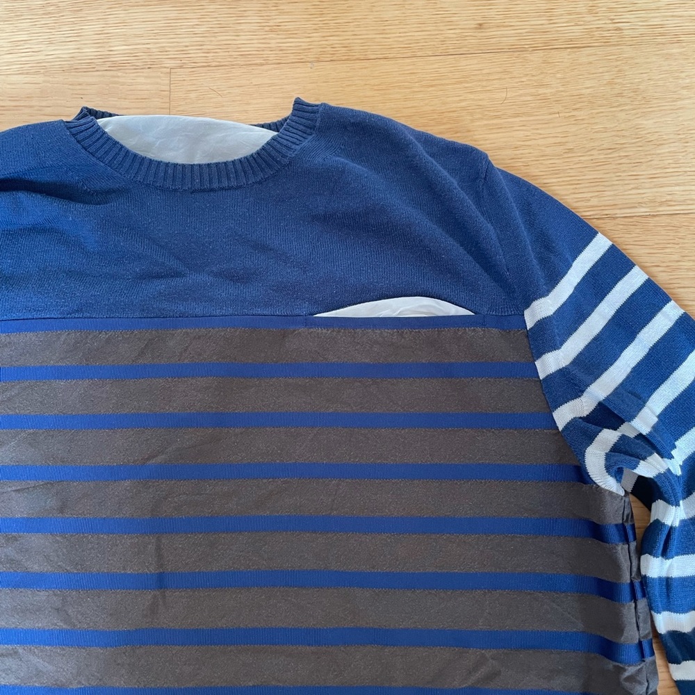 Sacai Stripe Long Sleeve shirt
